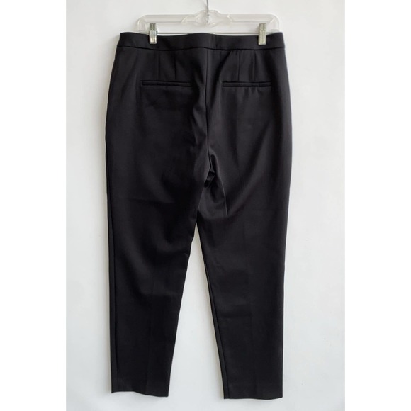 White House Black Market The Slim Ankle Pant Ponte Black High Rise Jewel Size 12 - Picture 4 of 6